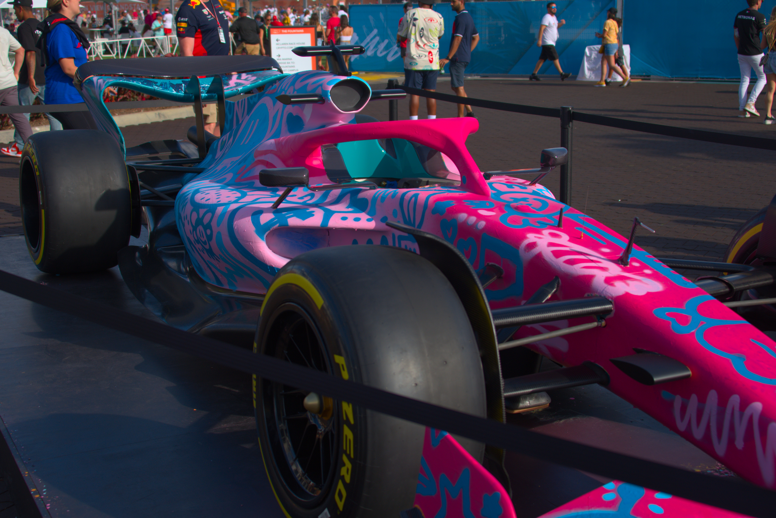 Graffiti Painted F1 Car