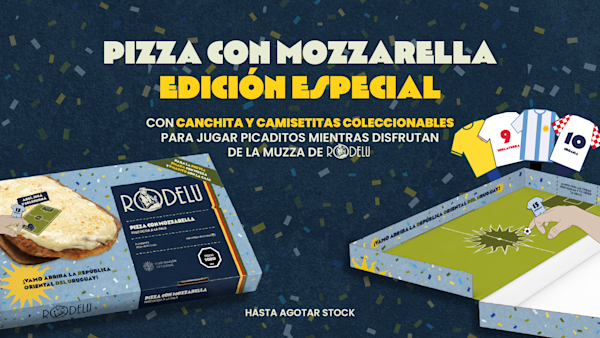 Pizza con Mozzarella edición Especial Mundial 