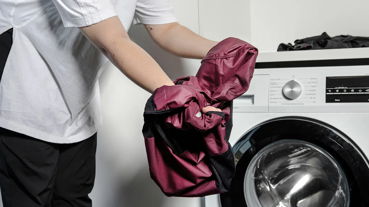 Wasmachine voor hardloopkleding