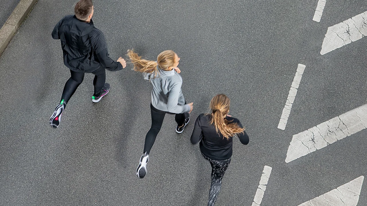 Van boven naar beneden lopen