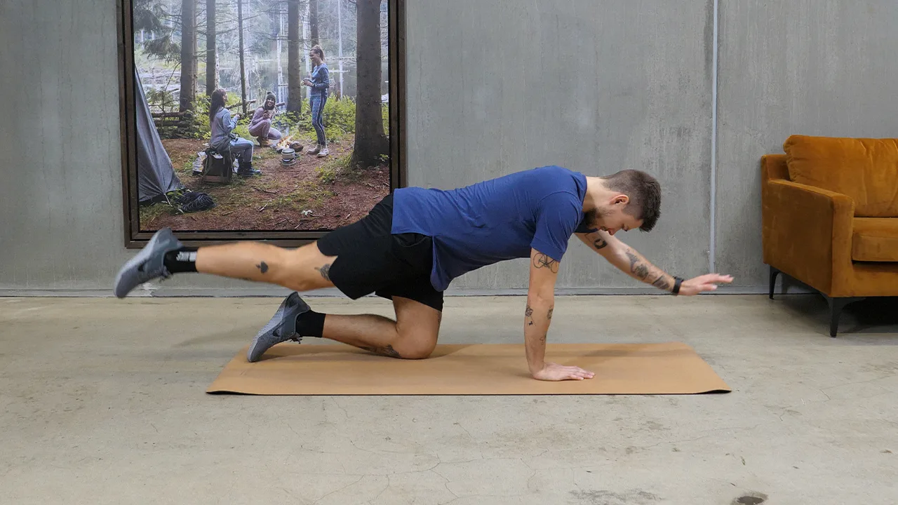 Kne fireveis diagonalløft