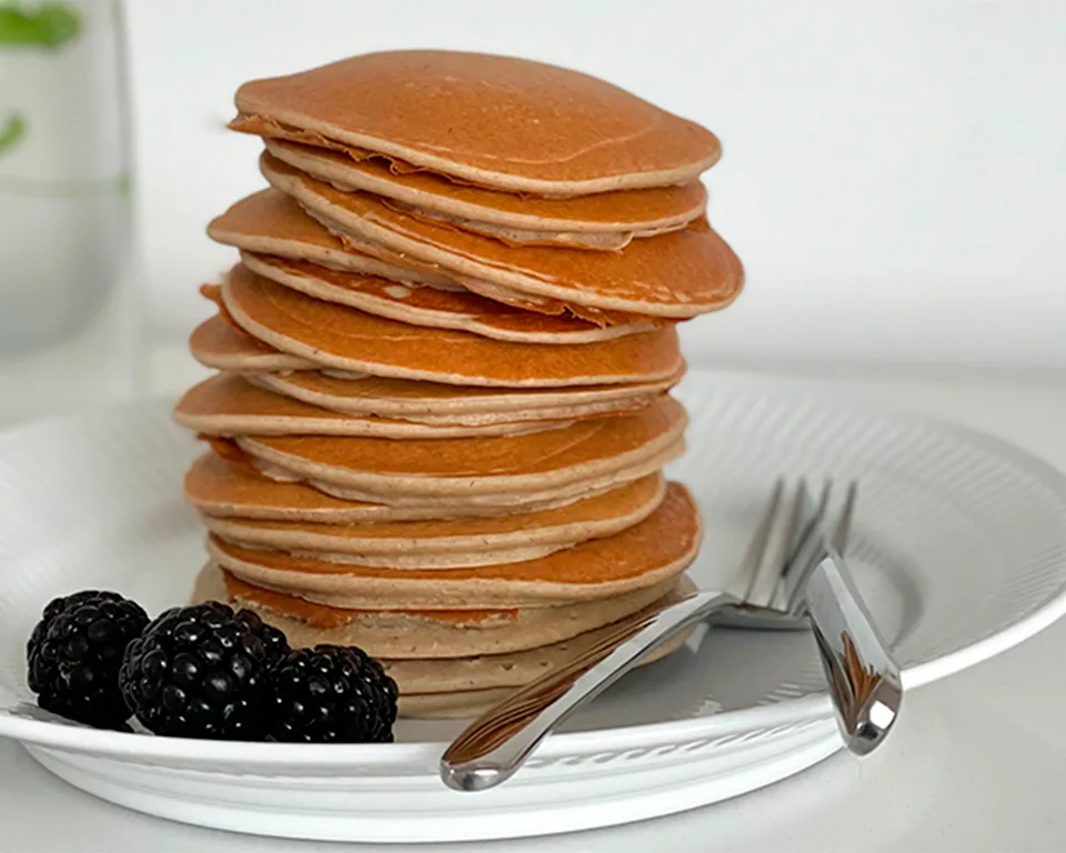 Pannenkoeken met banaan en skyr