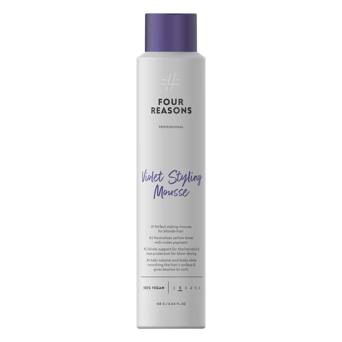 Violet Styling Mousse Styling Mousse That Neutralizes Yellow