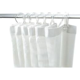 Lot De 12 Anneaux Pour Rideau De Douche En Forme De C - Plastique Noir - Diamètre Intérieur 4,3 Cm - 3