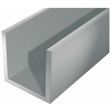 PERFIL ALUMINIO PLATA BRILLO 12 mm - Palsa Materiales Construcción S.L