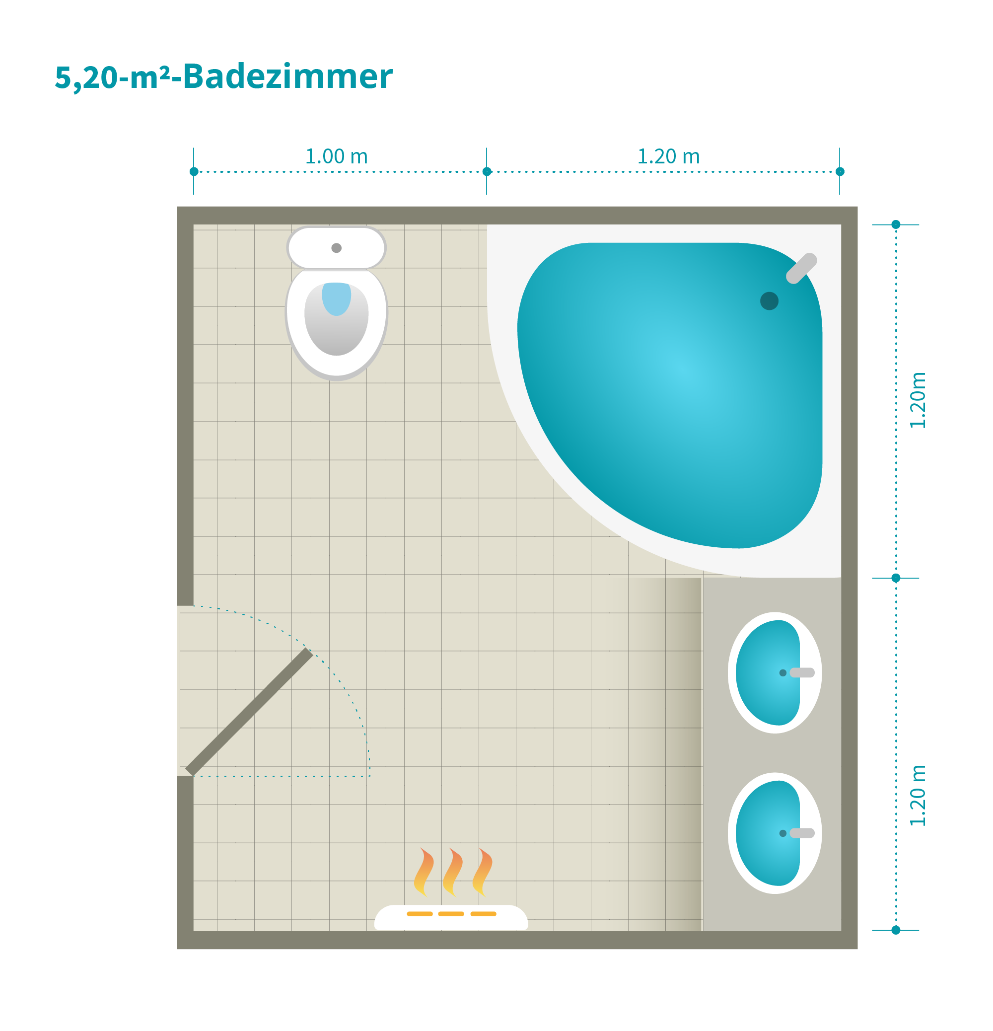 bad einrichten: ideen für 10 bad-grundrisse