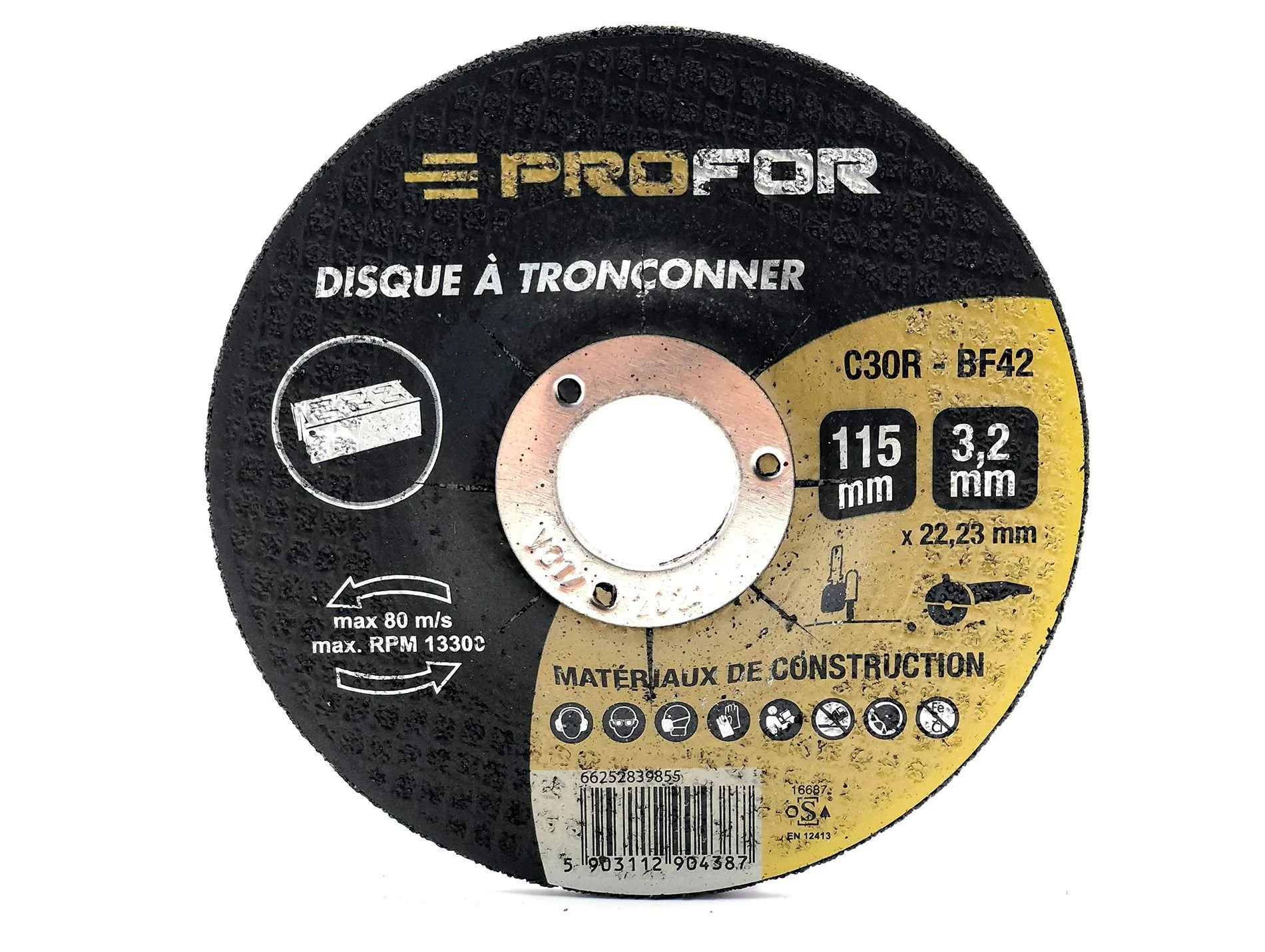 Petit disque à tronçonner la carrosserie et la tôle fine diamètre 75