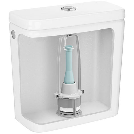 Acan Mecanismo de Descarga Cisterna de WC de Tanque bajo, plástico, 32 x 9  cm, Instrucciones Incluidas, Funcionamiento rápido y silencioso, Accesorios
