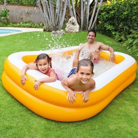 Family Inflatable Swimming Pools Above Ground, Portable Outdoor Backyard  Easy Set Blow Up Pools - Kiddie Pools, Facebook Marketplace