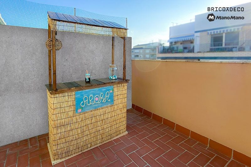 Eine Tiki-Bar fr Garten oder Terrasse selber bauen