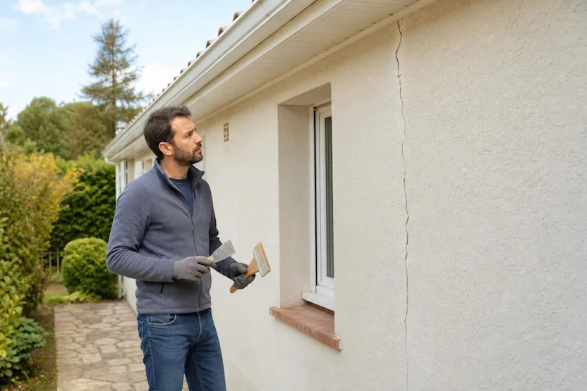 Comment réparer une fissure sur un mur extérieur ?