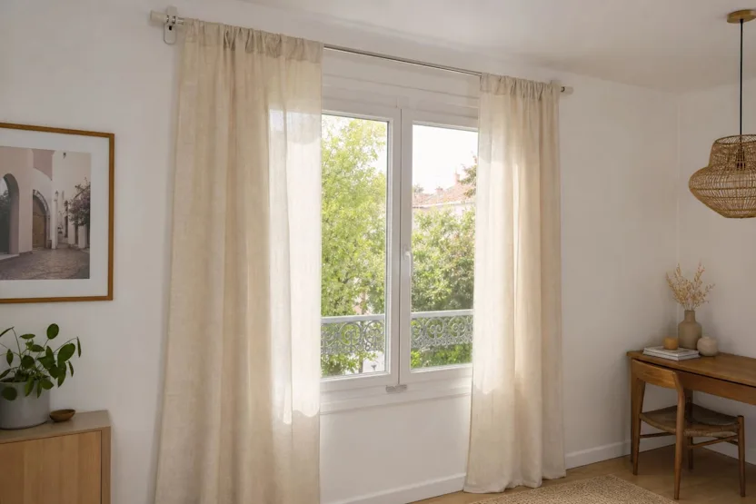 Tringle à rideau sans perçage : laquelle choisir selon votre fenêtre et le poids du tissu