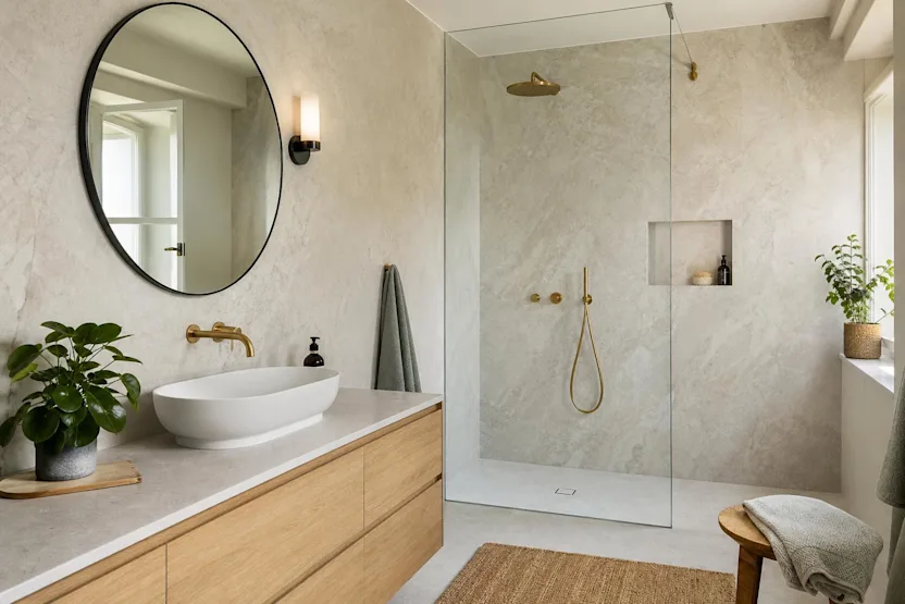Plaques murales pour salle de bain : quelles options pour des murs résistants à l'humidité