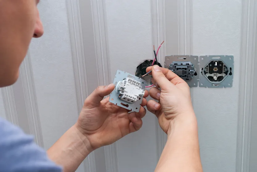 Schéma électrique d’un interrupteur va et vient