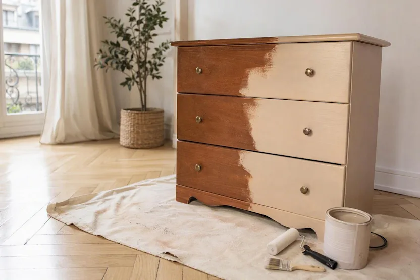 Peindre un meuble sans poncer : quelle peinture choisir et comment faire ?