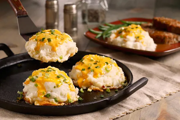 Cheesy & Savory Smashed Potatoes