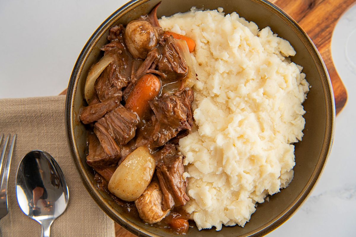 Fan Made - Beef Pot Roast with Idahoan Mashed Potatoes – Featured Image