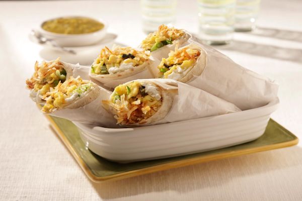 Hash Brown Breakfast Burritos