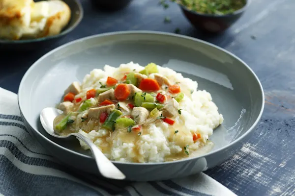 Idahoan® Chicken Broth Mashed Potatoes with Chicken Stew