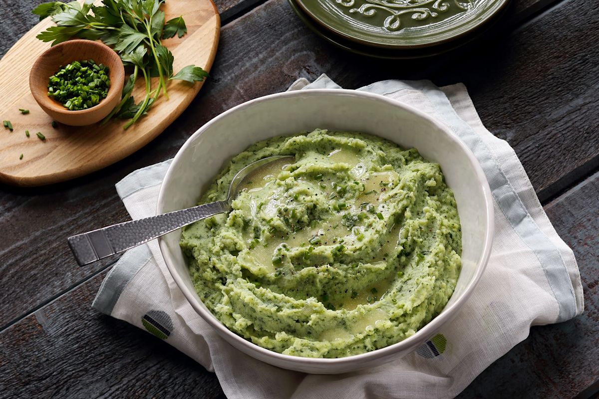 Spring Green Mashed Potatoes – Featured Image