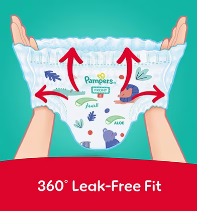 360° leak-free fit — all-around flexible waistband providing secure protection during every move 360° leak-free fit — all-around flexible waistband providing secure protection during every move