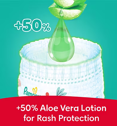 +100% Aloe Vera lotion for rash protection — enhanced moisturizing formula to help protect baby's delicate skin +100% Aloe Vera lotion for rash protection — enhanced moisturizing formula to help protect baby's delicate skin