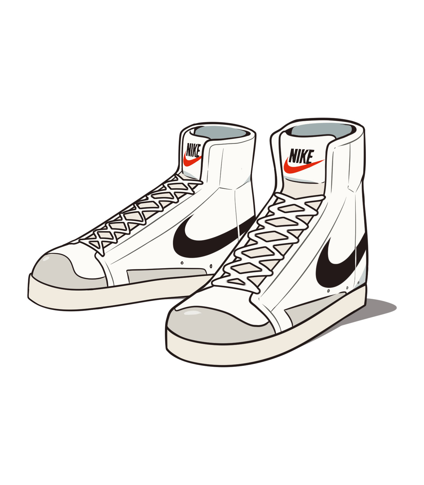 nike blazer drawing