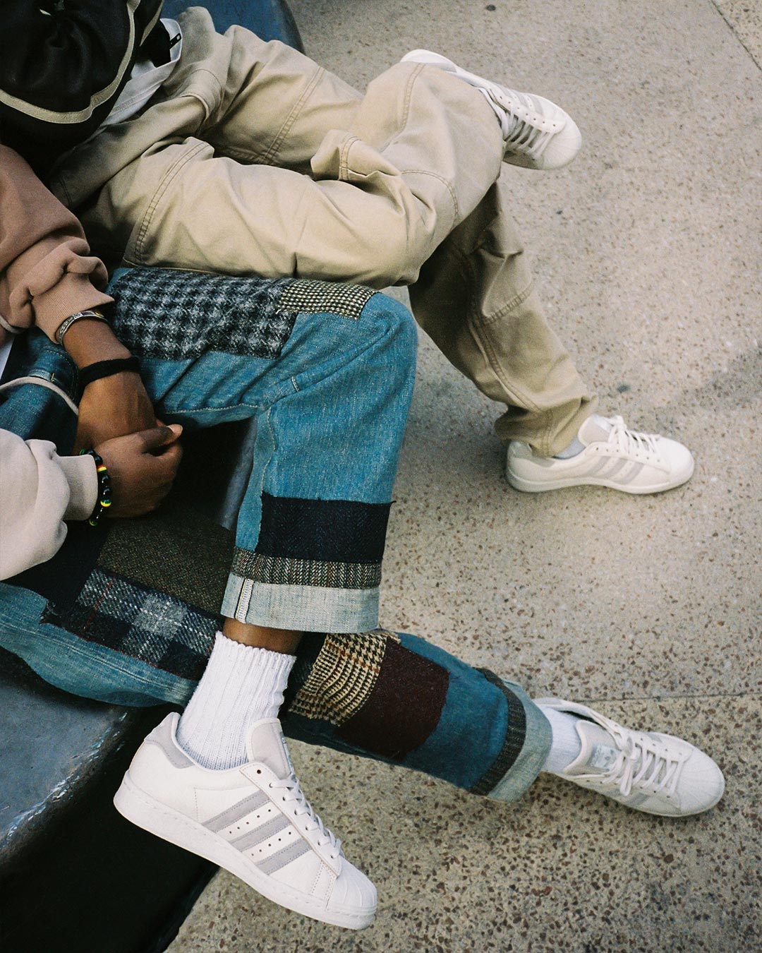 Boys wearing adidas outlet superstar