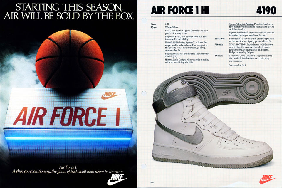 air force 1 shoe history