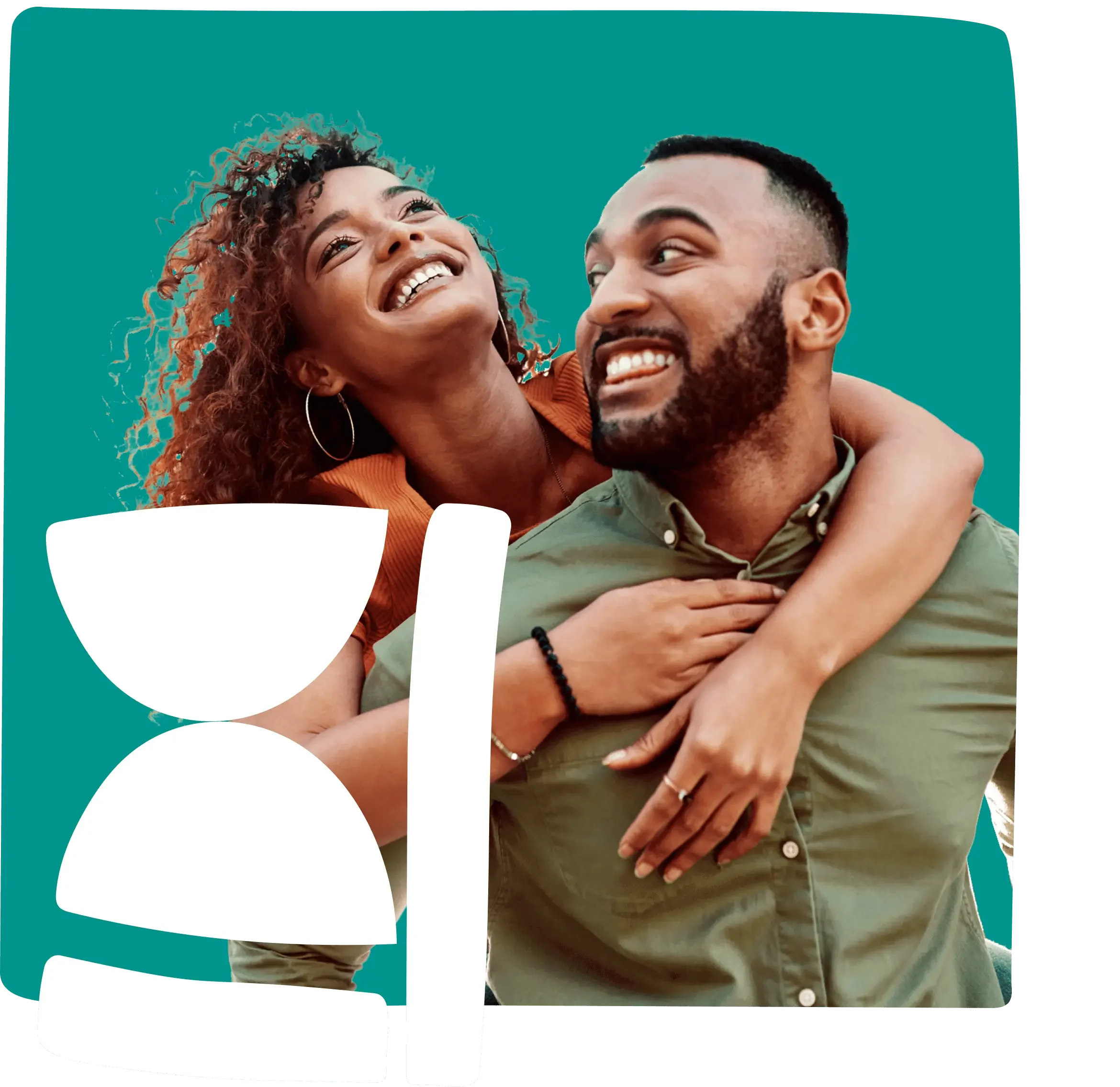 Happy couple smiling and embracing, illustrating Unu Health’s convenient general health screening via app‑ordered blood tests — checking cholesterol, blood sugar, thyroid and liver function without a doctor referral.