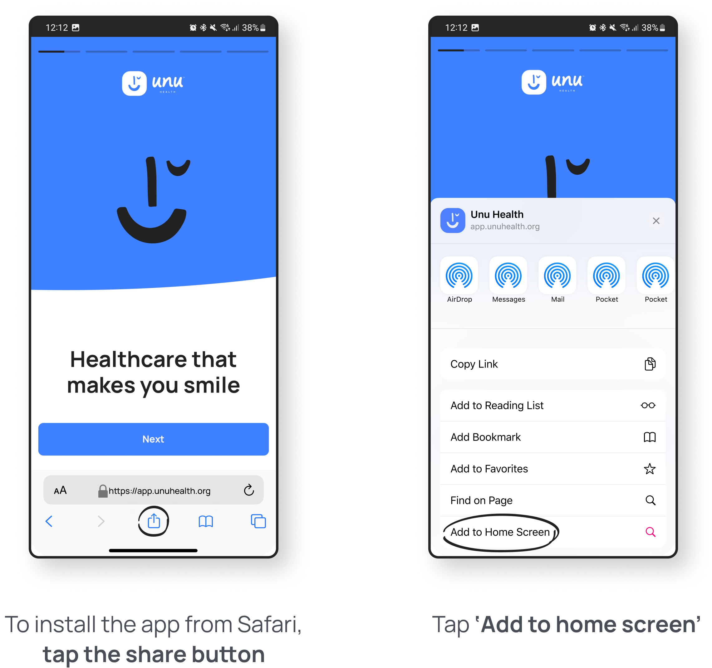 Unu Health | Unu Health - Get started