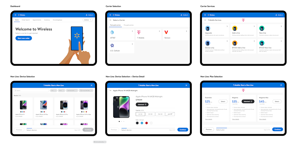 Final transactional UI
