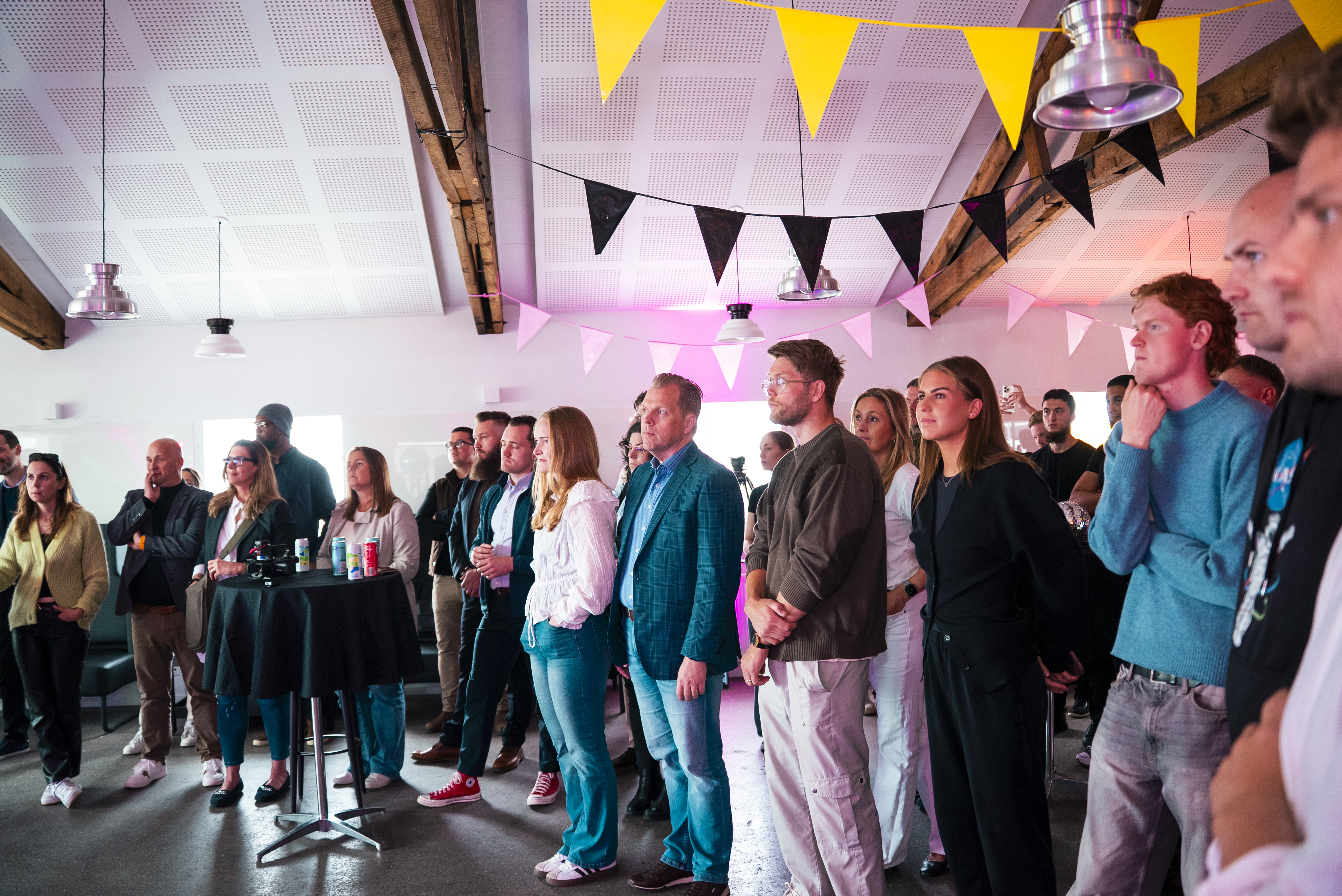 Kynning fyrir framan þáttakanda Startup Supernova