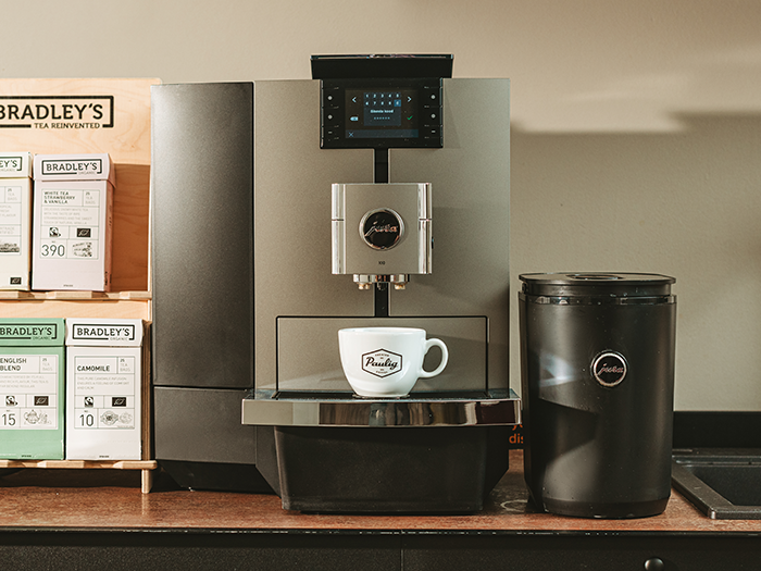 Jura coffee machine at workplace