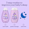 Johnson's® Bedtime® 3 step routine to improve your baby’s sleep