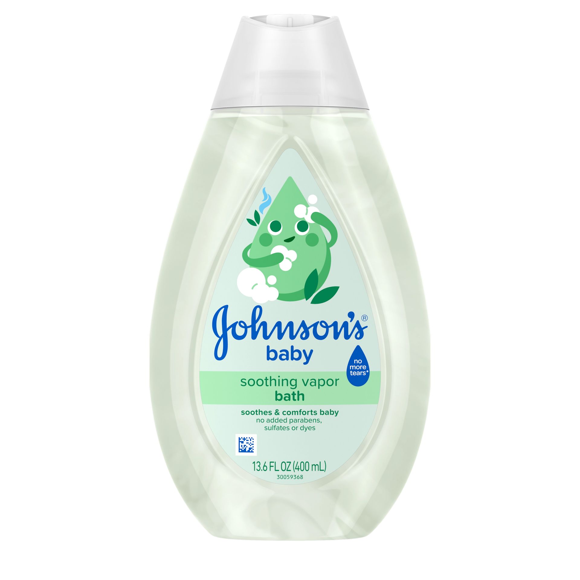 Front Pack shot of Johnson's® Soothing Vapor Bath 13.5FL OZ 400ML