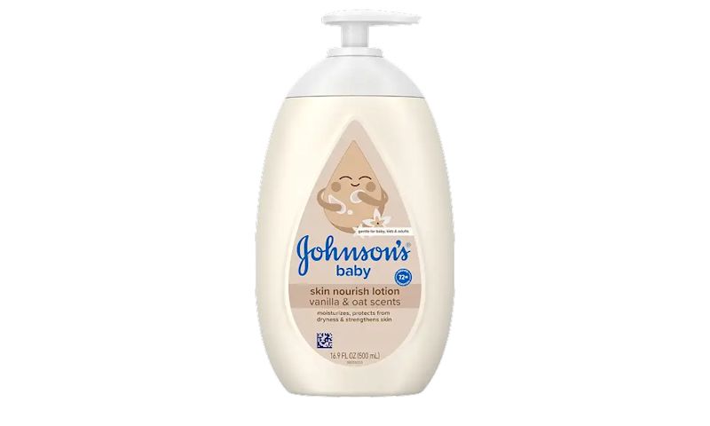 Johnson’s® Our Scents & Fragrance featuring Skin Nourish Moisture Lotion Vanilla & Oat Scents Bottle Image