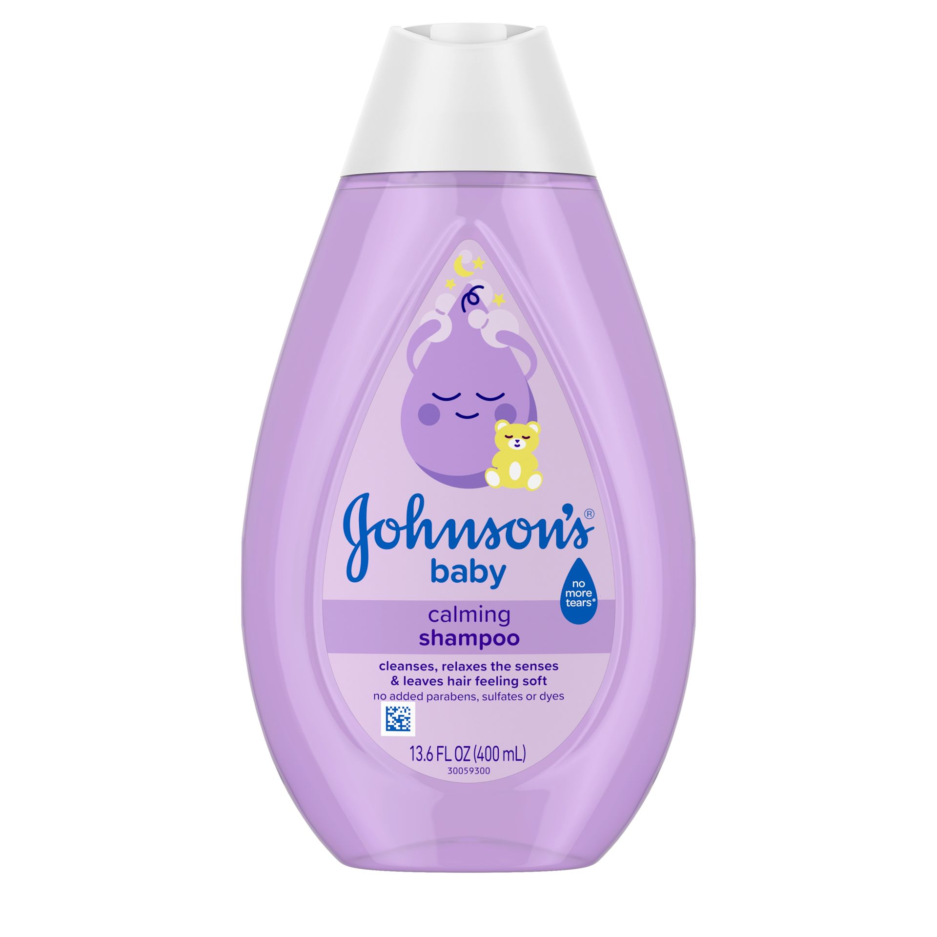 Front Pack shot of Johnson's® Calming Shampoo 13.6FL OZ 400ML