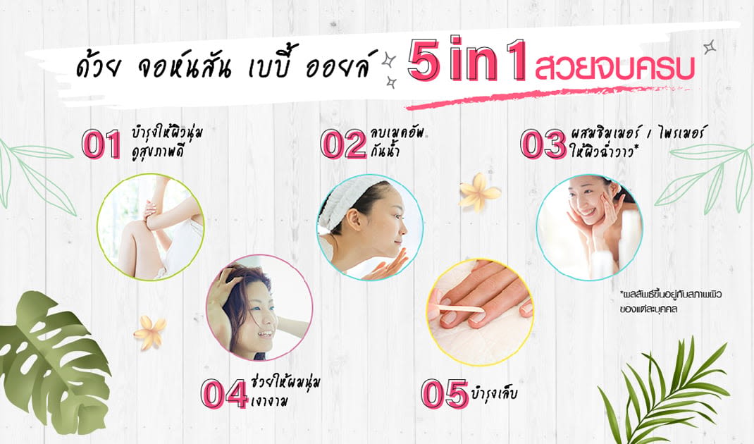 ประโยชน์เบบี้ออยล์_เบบี้ออยล์ช่วยอะไร