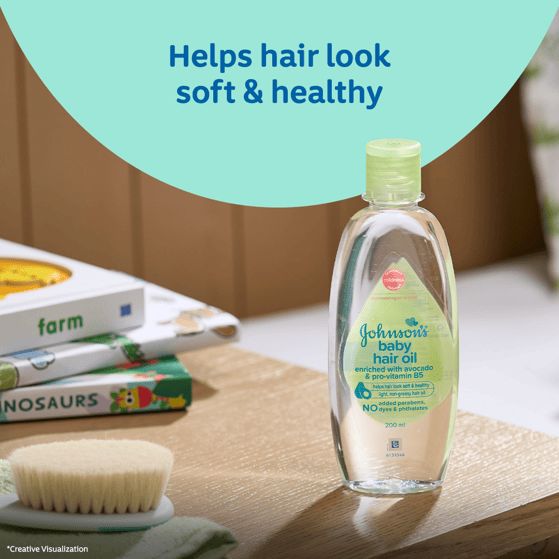 Johnson’s® Baby Hair Oil - Image 2 - Johnson's Baby - en-IN