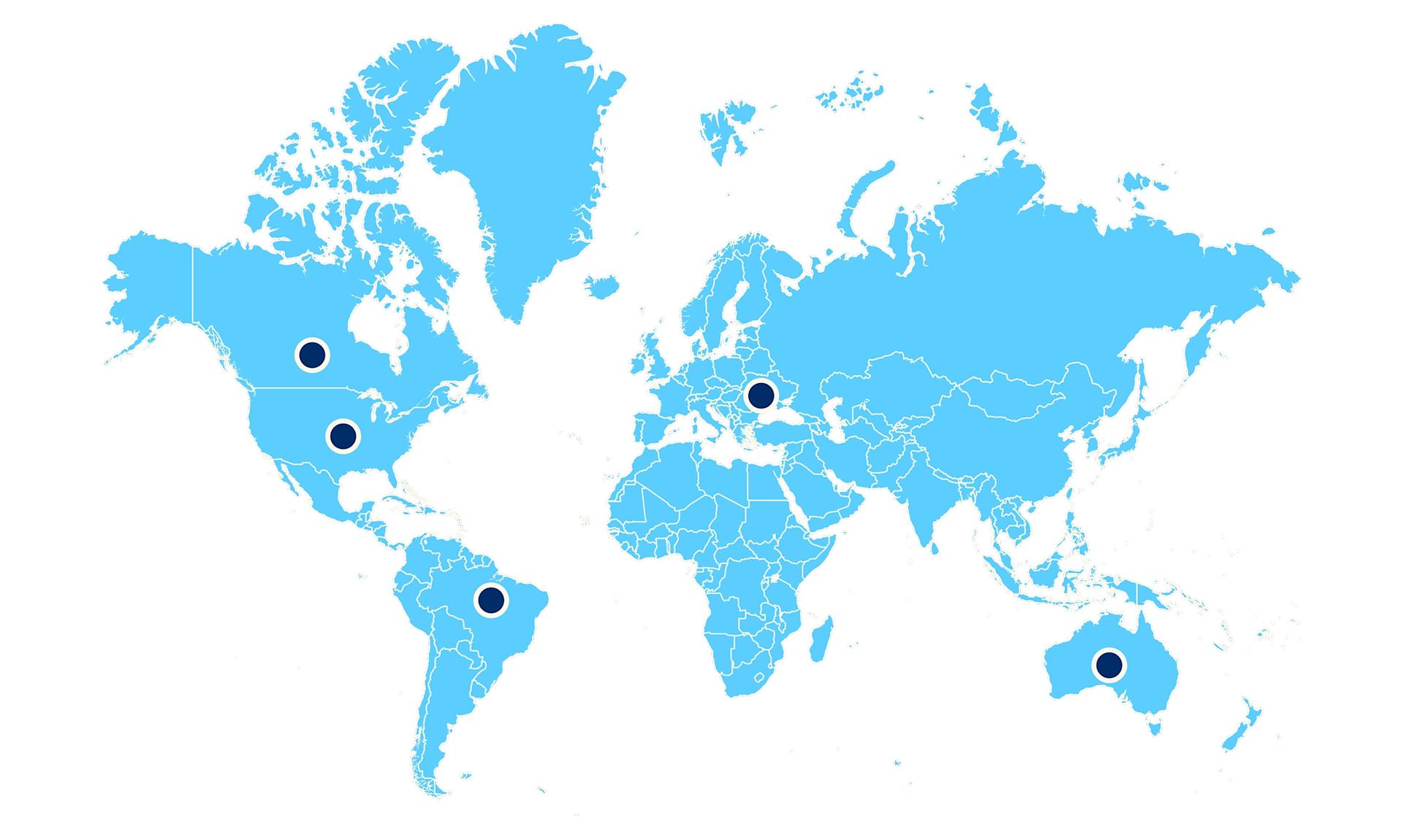 World Map, Johnson’s® Baby a brand compliant with regulatory agencies around the world