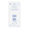 Back side of Johnson's Safety Swabs package with usage instructions, product description, recycling symbols, and barcode.