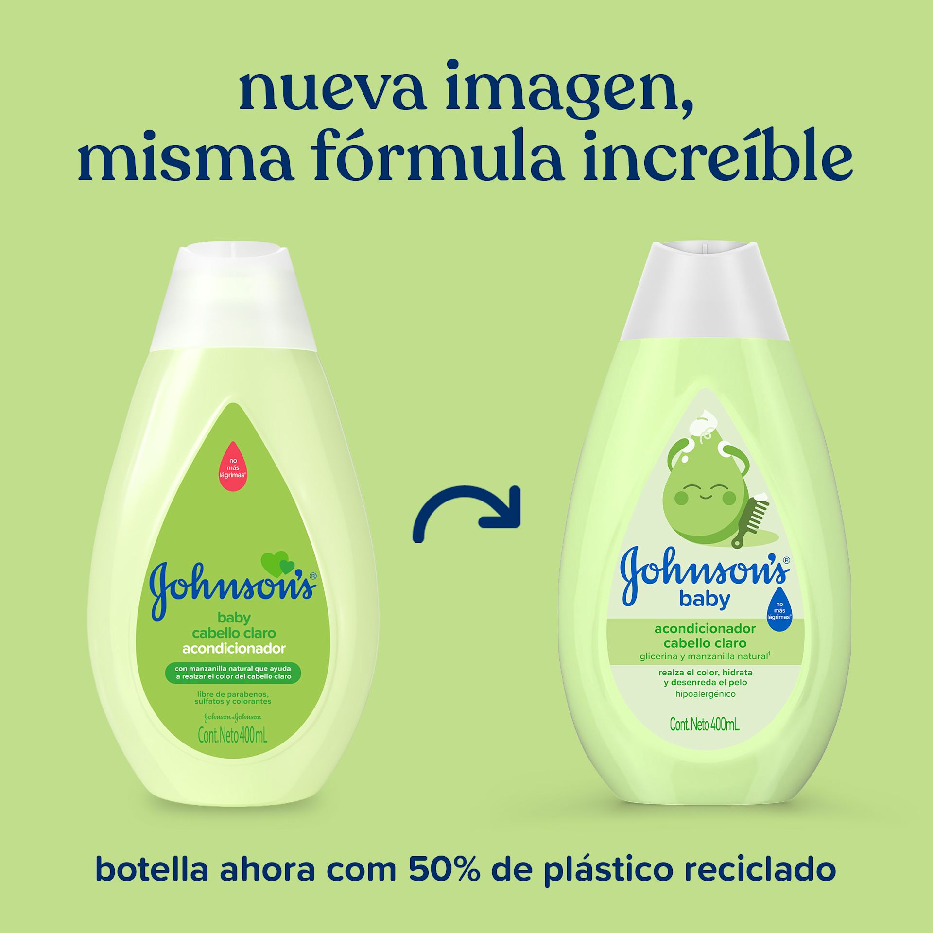 Acondicionador JOHNSON'S® Manzanilla - Ingredientes