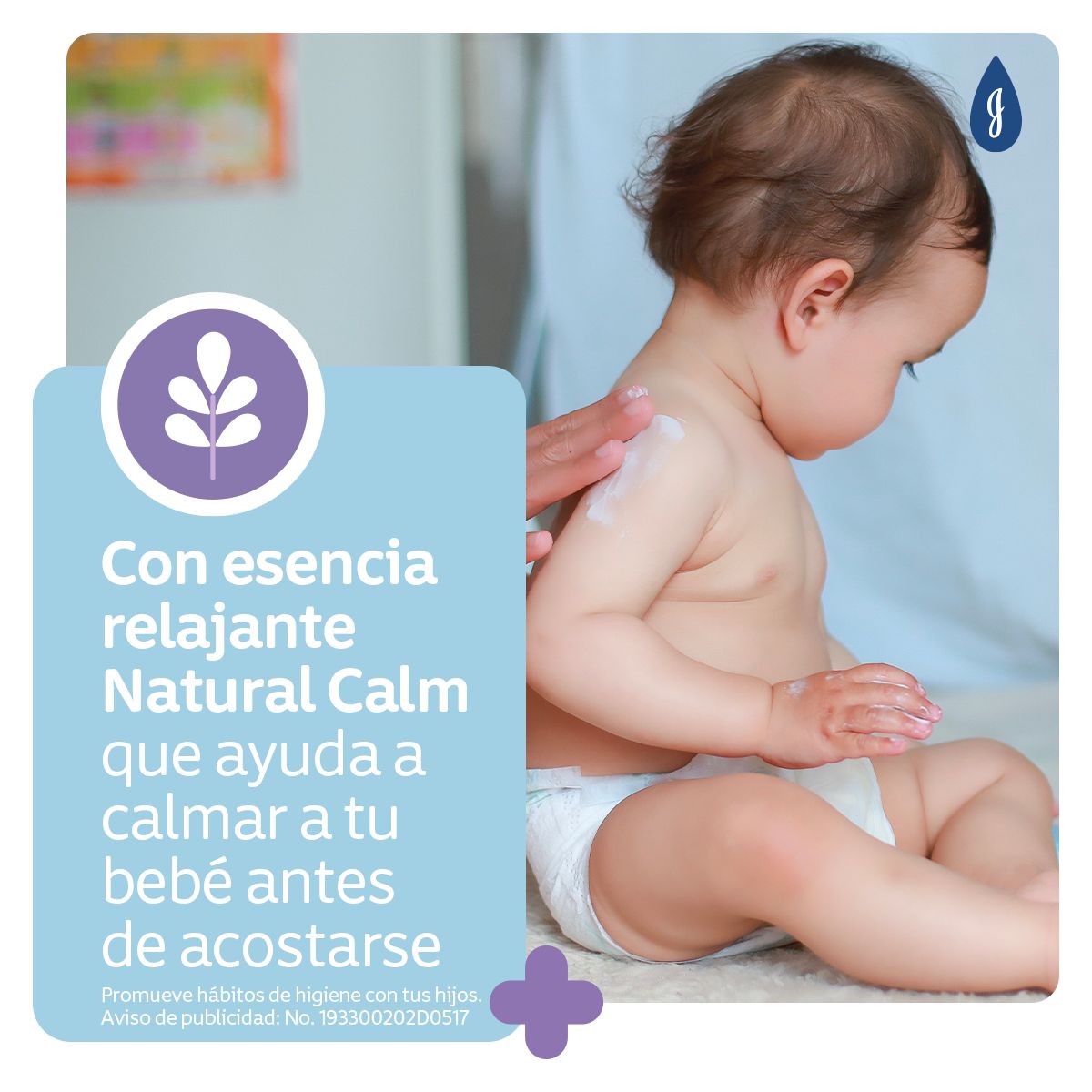 JOHNSON'S® crema hidratante para antes de dormir