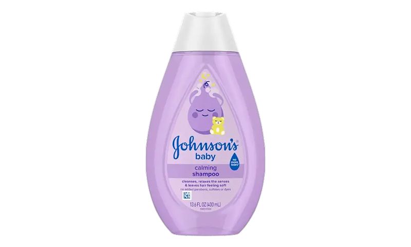 Johnson’s® Our Scents & Fragrance featuring Calming Baby Shampoo Bottle Image