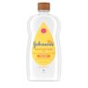 Johnsons Baby Shea & Cocoa Butter Oil, 20 fl oz, with mildness icon, labeled for up to 10 times more moisture, no parabens, phthalates, or dyes.