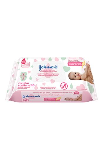 JOHNSON’S® Toalhinhas Hipoalergênicas Proteção da Pele