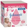 Johnsons lightly fragranced baby wipes