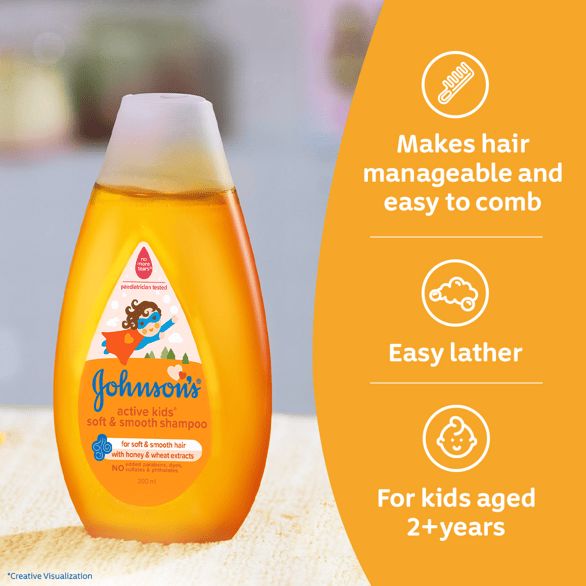 Johnson’s® Active Kids® Soft & Smooth Shampoo - Image 5 - Johnson's Baby - hi-IN