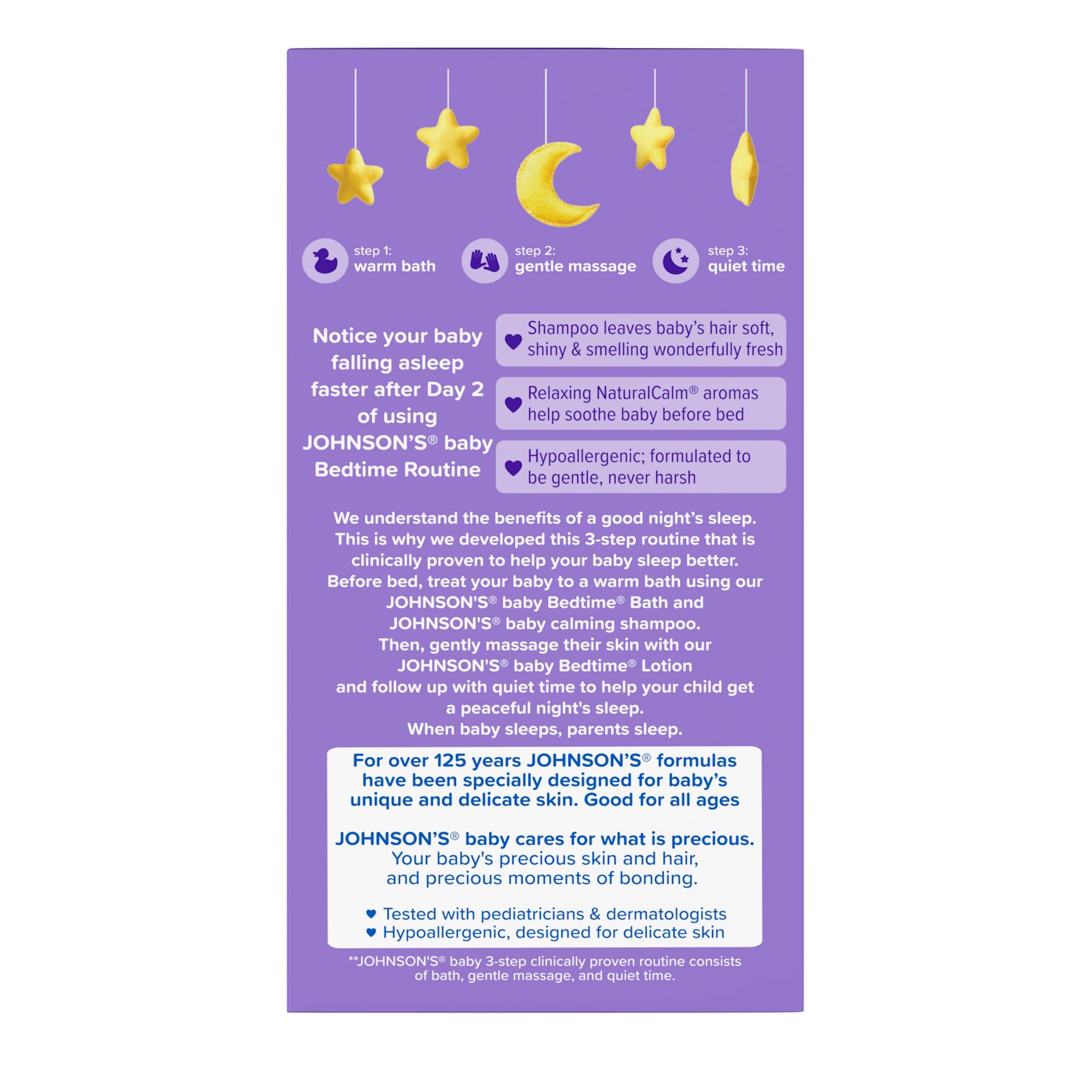 Side Pack shot of Johnson's® Baby Care Sleepy Time Baby Gift Set